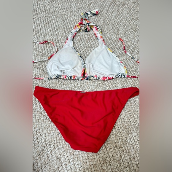 Abercrombie and Fitch Tropical Two Piece Bikini Women’s Large-top M-bottoms - Picture 3 of 5